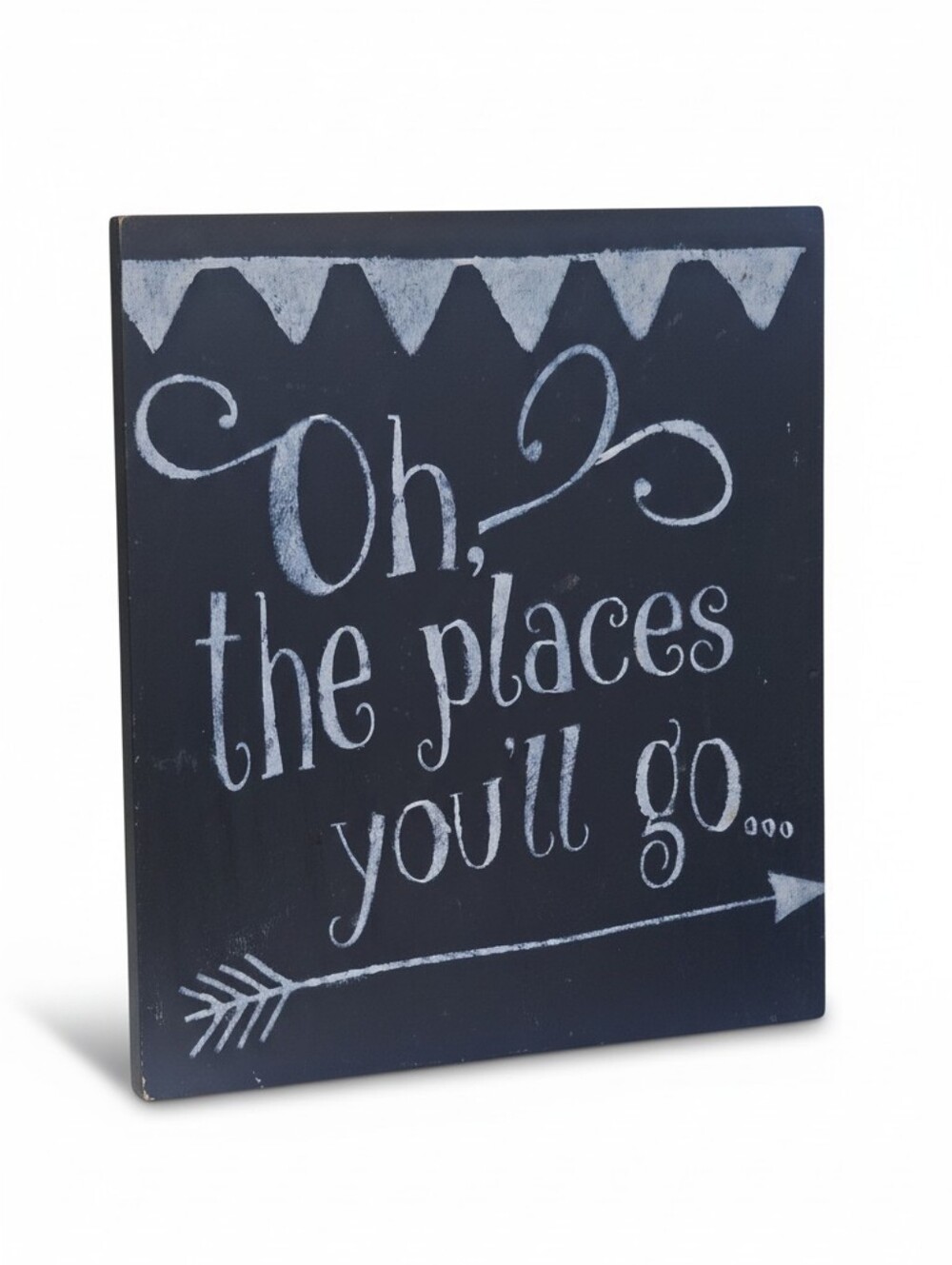 Oh, the Places You'll Go Chalkboard Sign - Navy & White